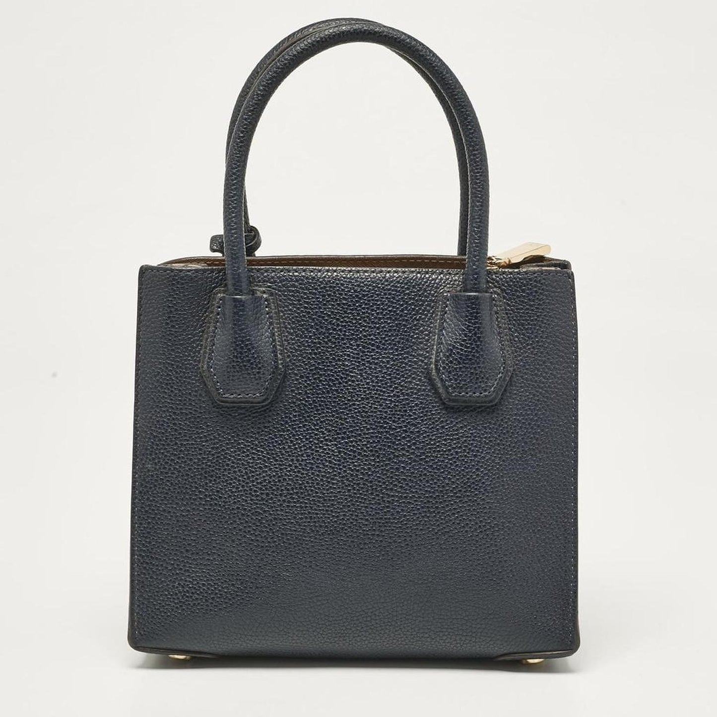 Navy Blue Leather Small Mercer Tote