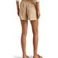 Belted Linen Shorts