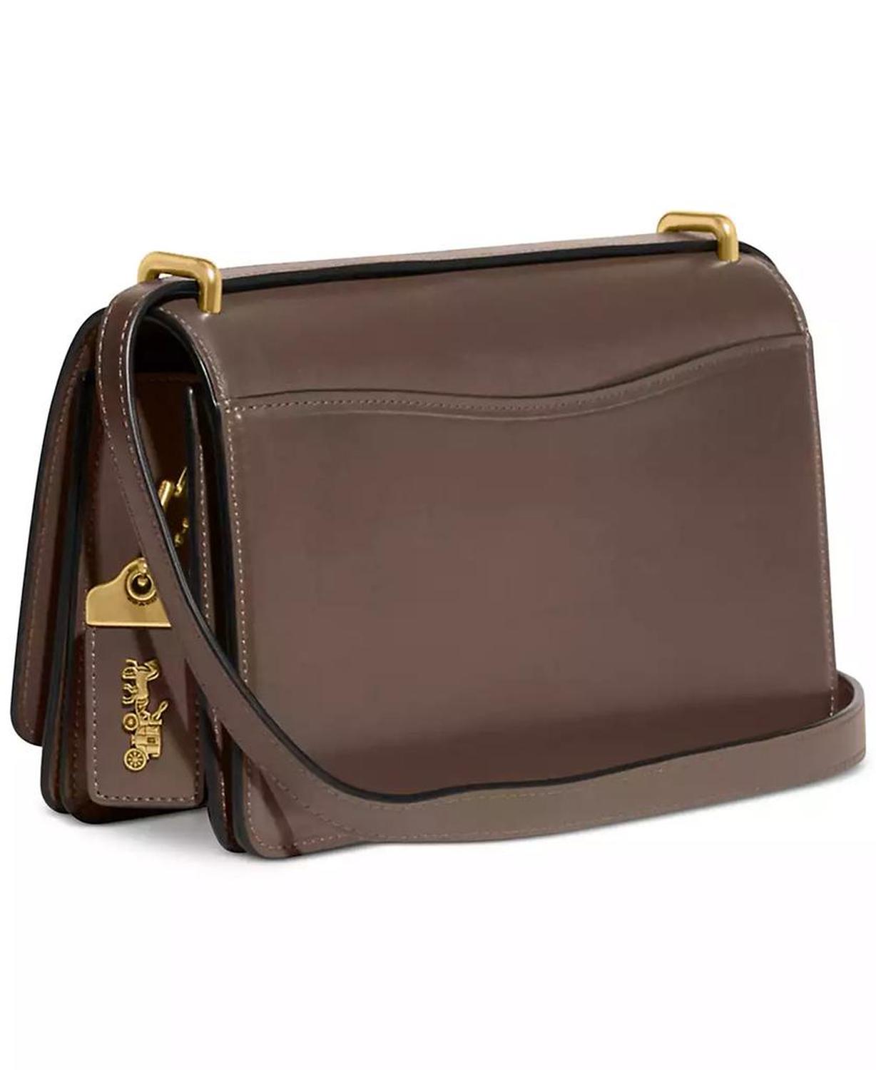 Luxe Refined Calf Leather Bandit Shoulder Bag