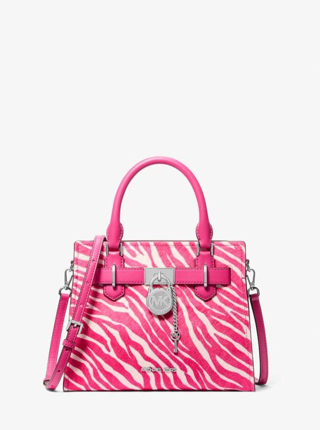 Hamilton Small Zebra Print Calf Hair Satchel