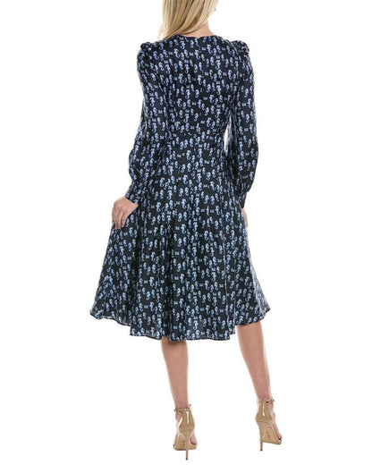 Max Mara Pareo Silk Midi Dress