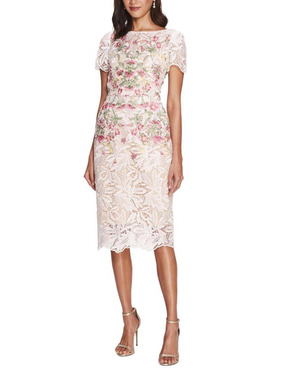 Marchesa Notte Printed Dress