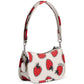 Strawberry Mini Leather Swinger 20 Shoulder Bag