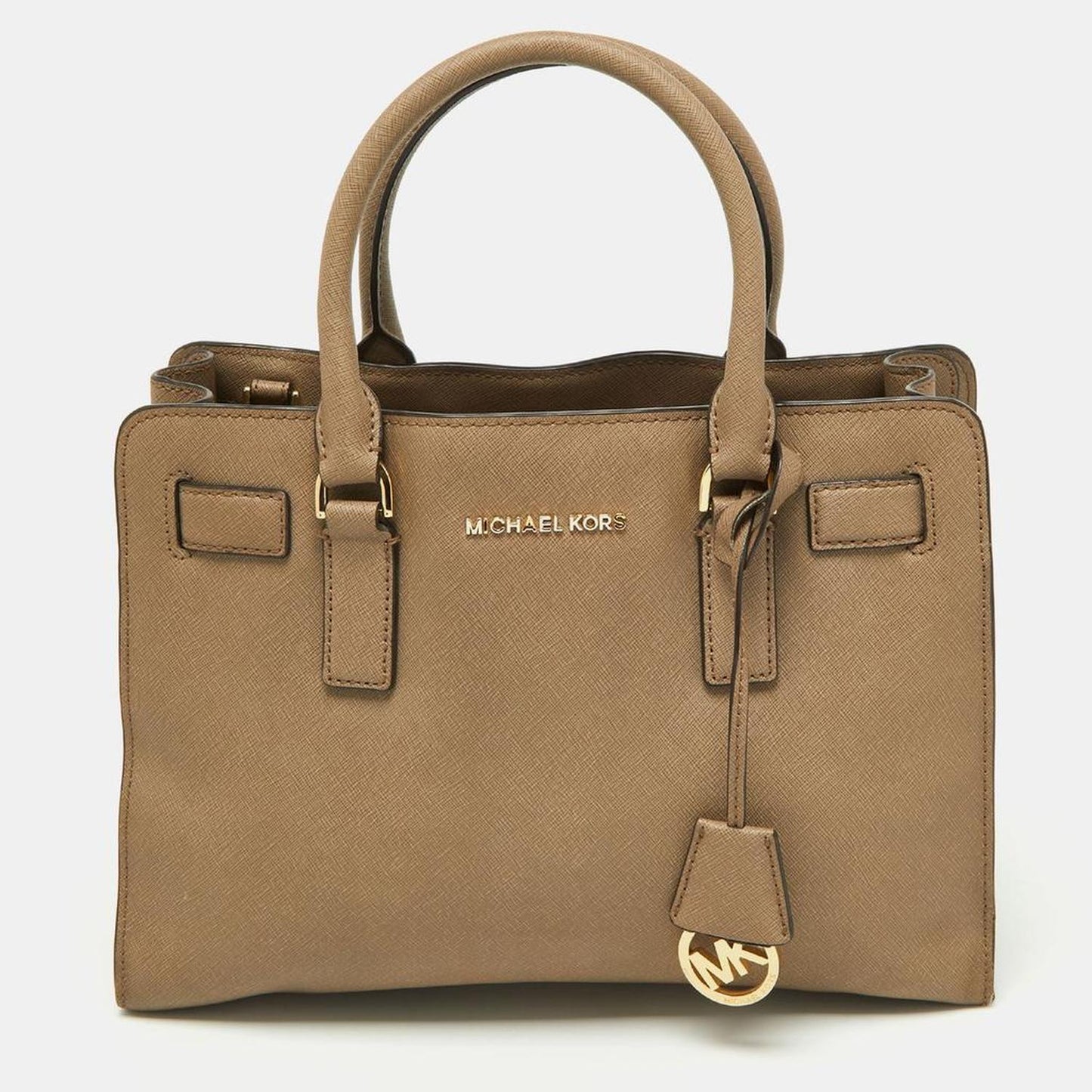 Michael Kors Beige Leather Hamilton East West Tote