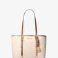 Jet Set Travel Small Metallic Logo Top-Zip Tote Bag