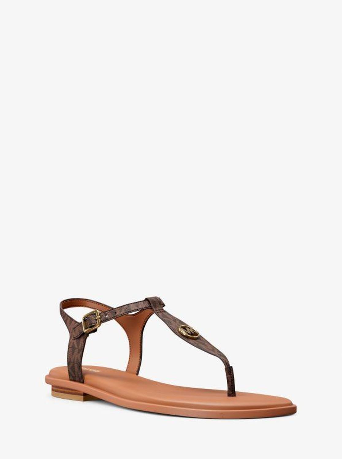 Mallory Signature Logo T-Strap Sandal