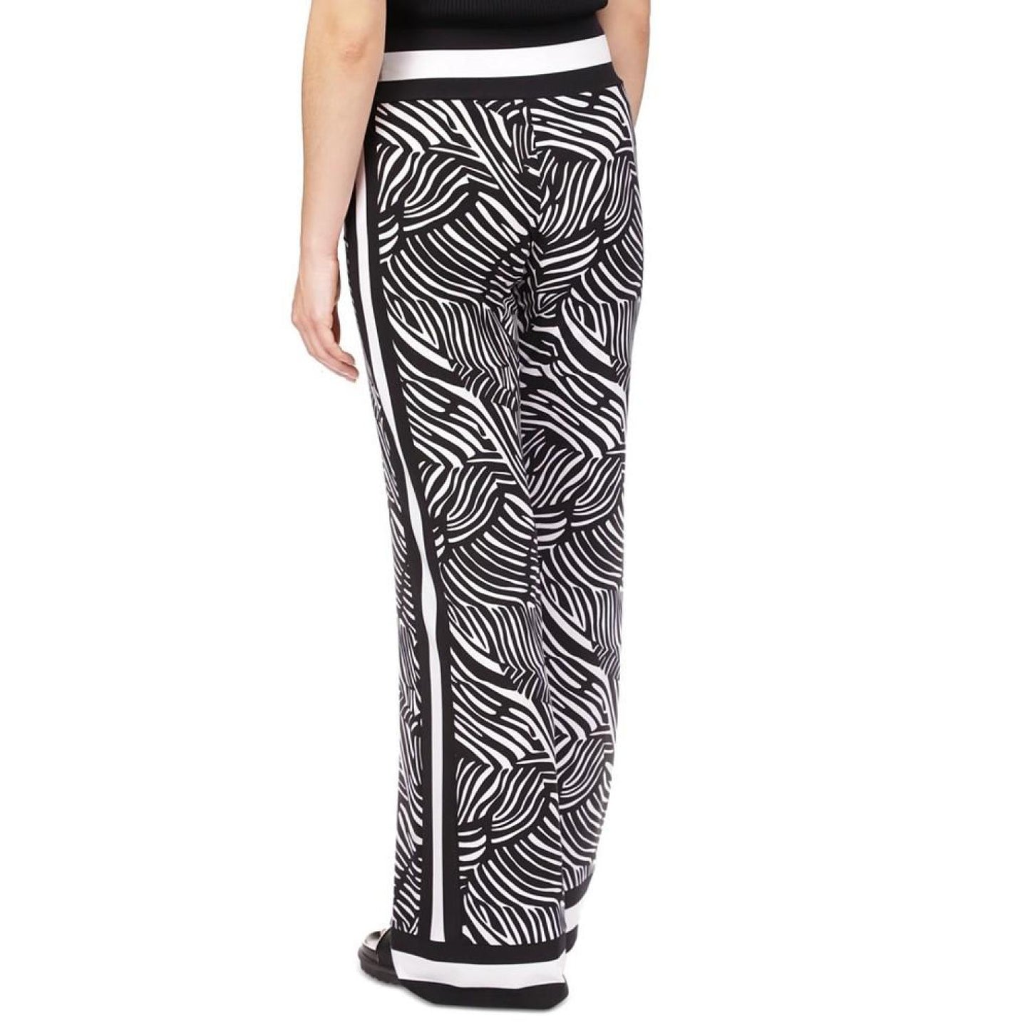 Women's Zebra-Print Wide-Leg Pants