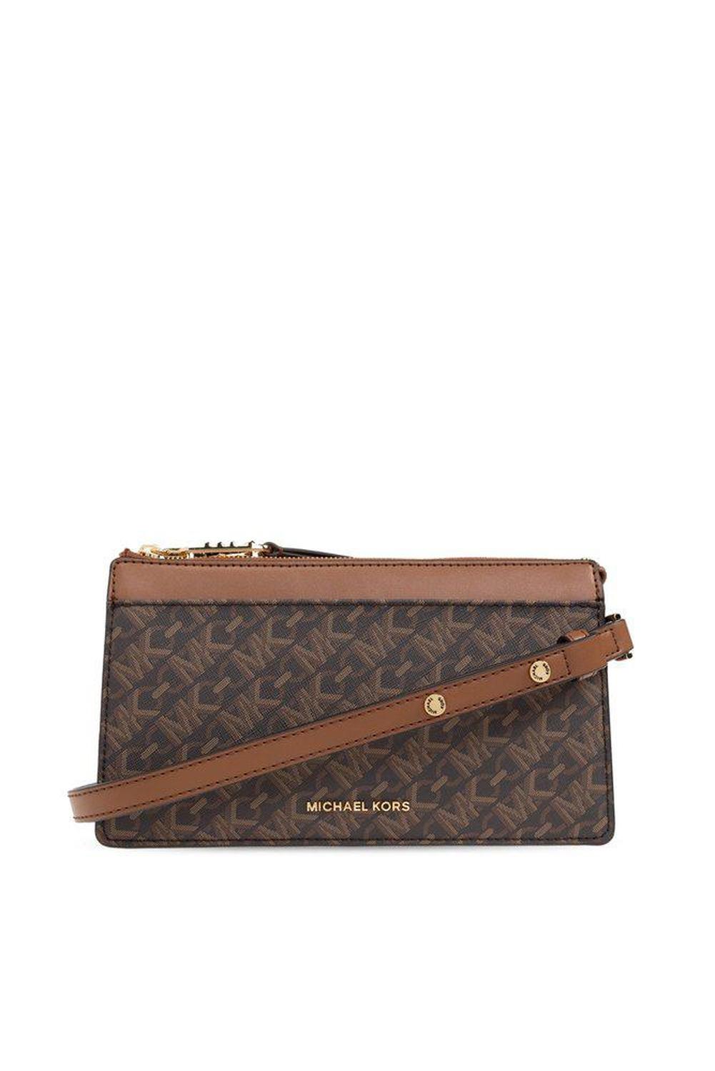 Michael Michael Kors Monogram Jacquard Zipped Crossbody Bag