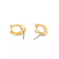 Enamel Signature C Stud Earrings