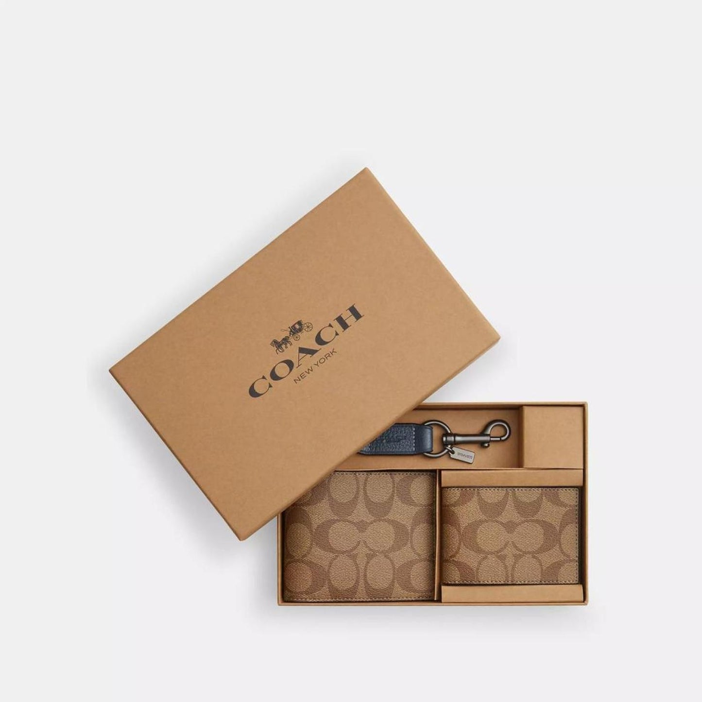 Coach Outlet Boxed 3 In 1 Wallet Gift Set In Colorblock Signature Canvas