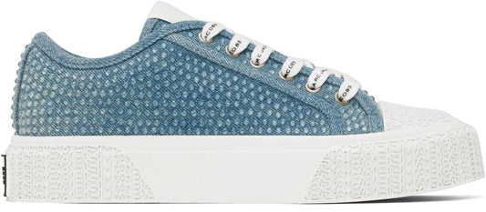 Blue 'The Crystal' Denim Sneakers