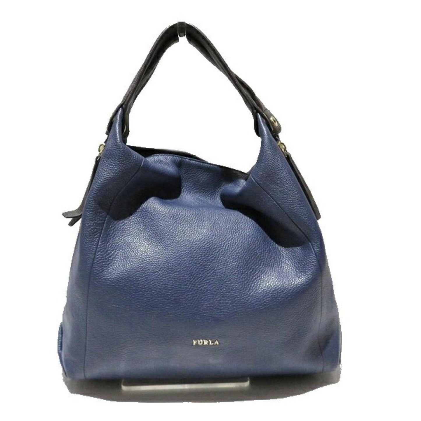 Navy Leather Tote Bag (Pre-Owned)