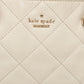 Kate Spade Ivory Quilted Leather Patternson Satchel