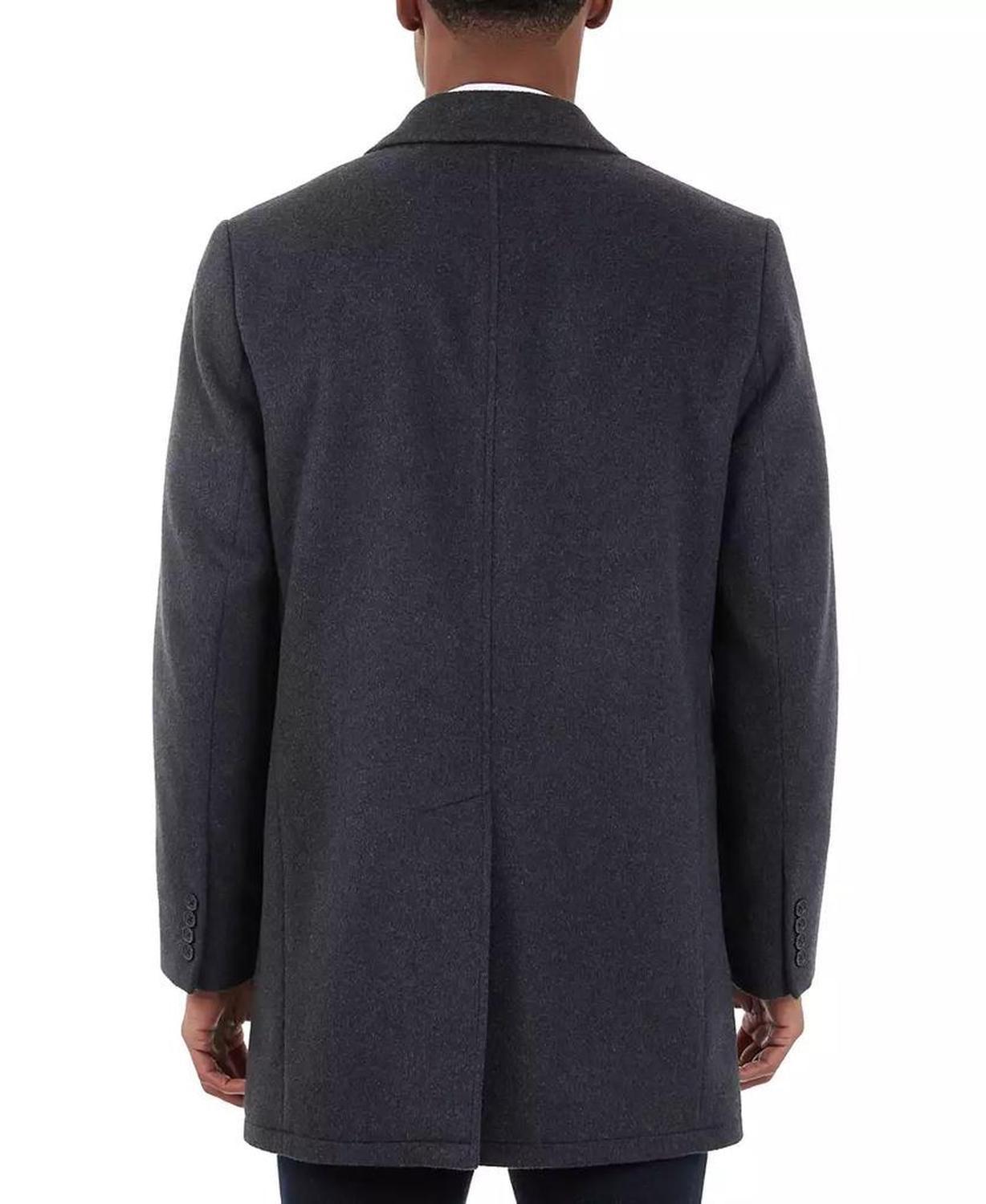 Men's Wool-Blend Car Coat