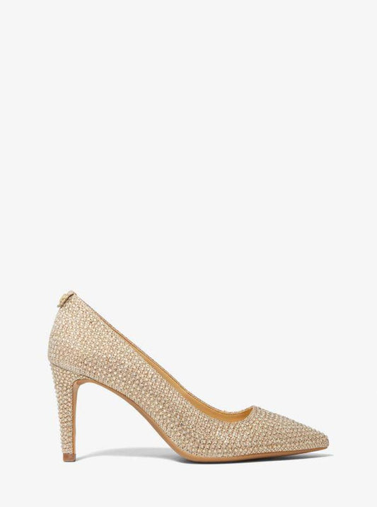 Dorothy Embellished Chain-Mesh Pump