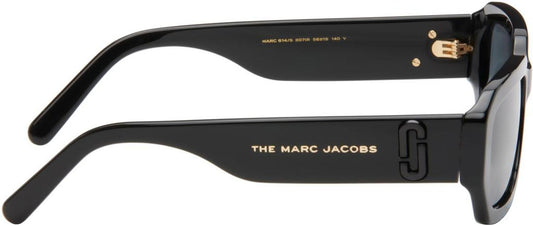 Black Rectangular Acetate Sunglasses