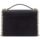 Deco Pebbled Leather Chain Shoulder Bag