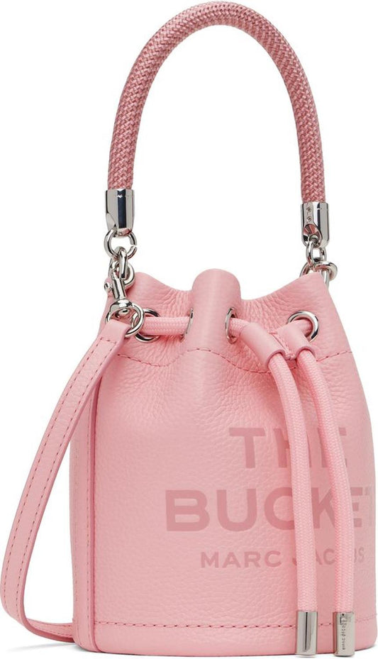 Pink 'The Leather Mini Bucket' Bag