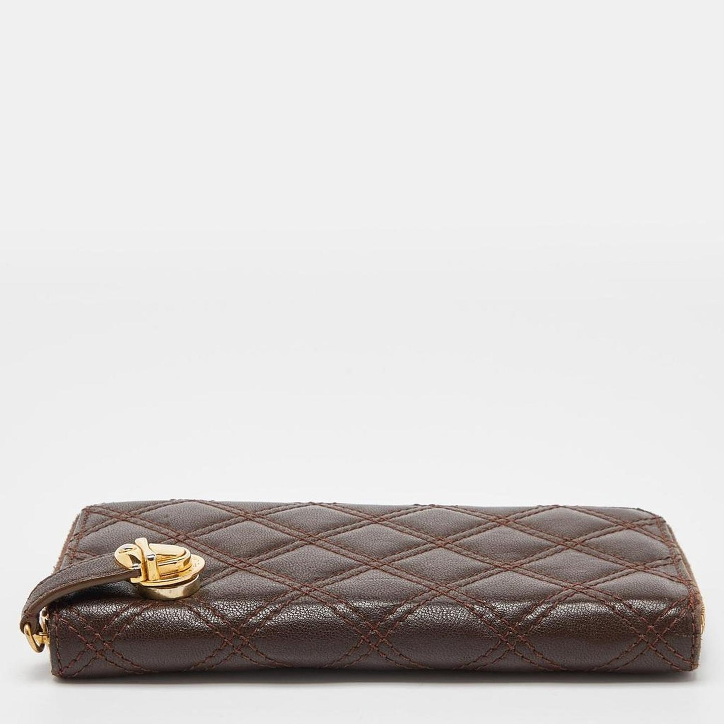 Marc Jacobs Quilted Leather Deluxe Zip Around Wallet