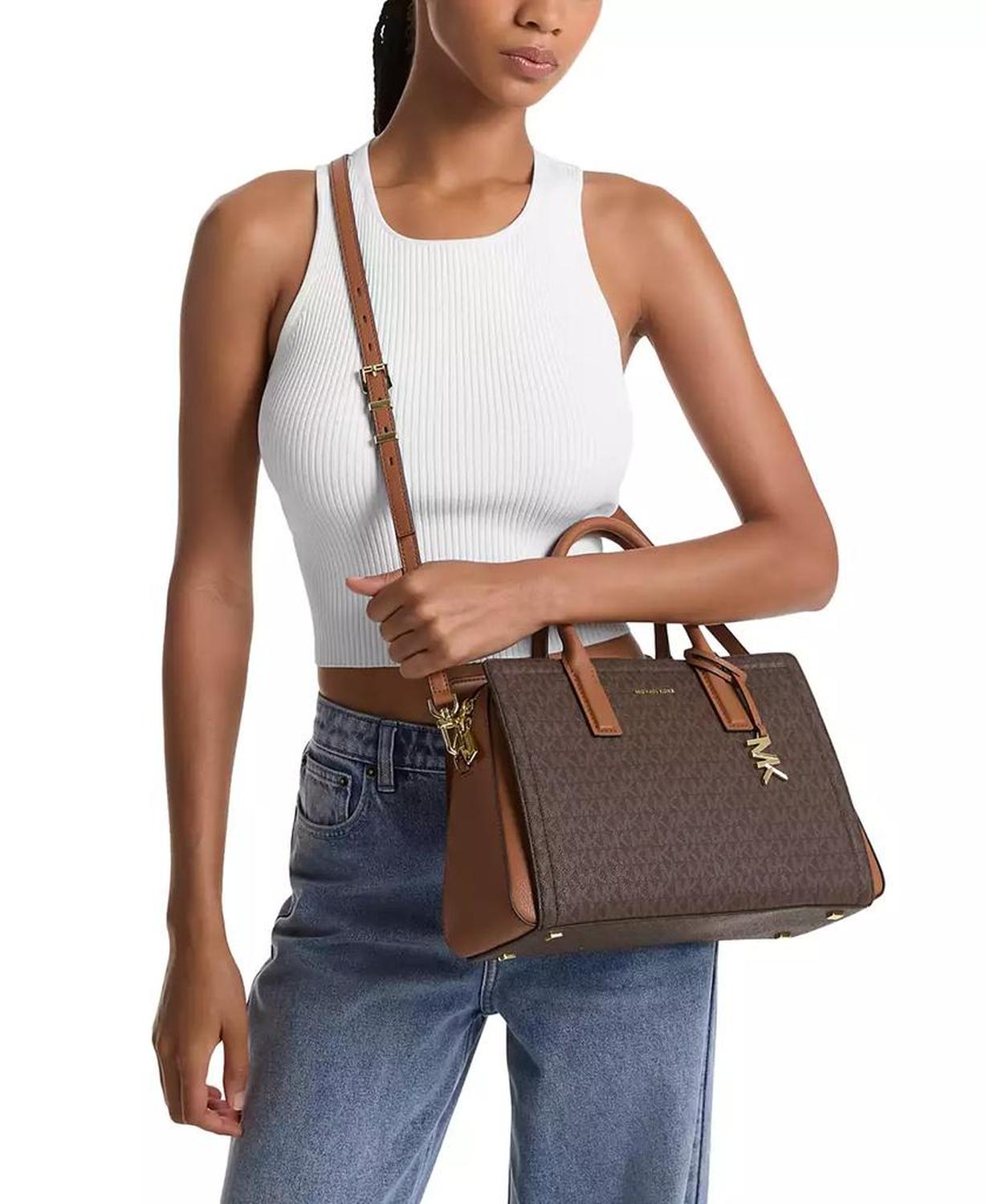 Laila Small Monogram Satchel