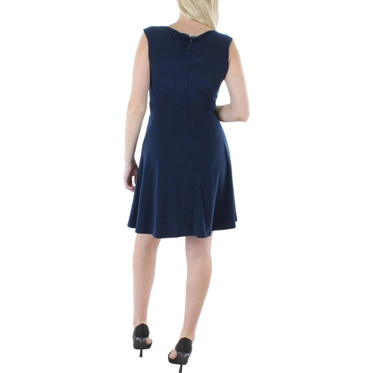 Womens Scoopneck Knee Fit & Flare Dress