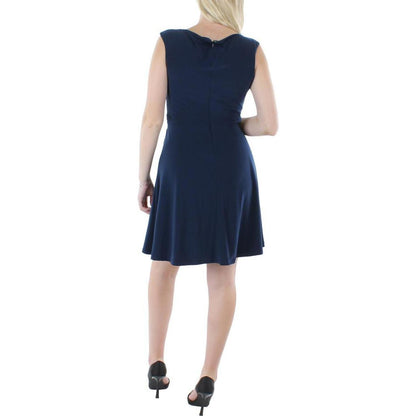 Womens Scoopneck Knee Fit & Flare Dress