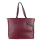 Plein Sport Eco-Leather Chic Burgundy Shopper with Chain Detail