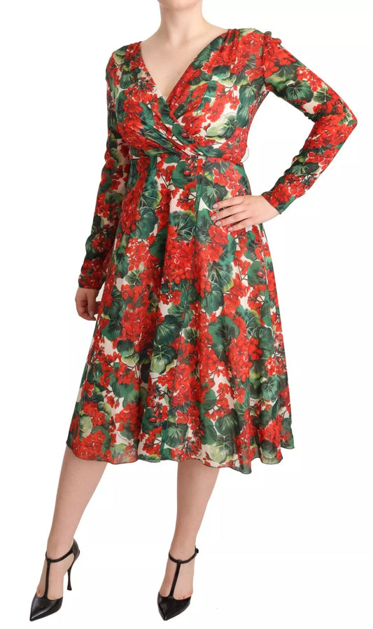 Dolce & Gabbana Multicolor Portofino-Print Shift Dress