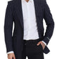 Dolce & Gabbana Elegant Navy Slim Fit Wool Blazer