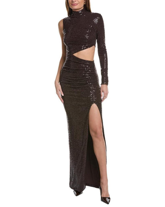 Michael Kors Collection Cutout Sequin Gown