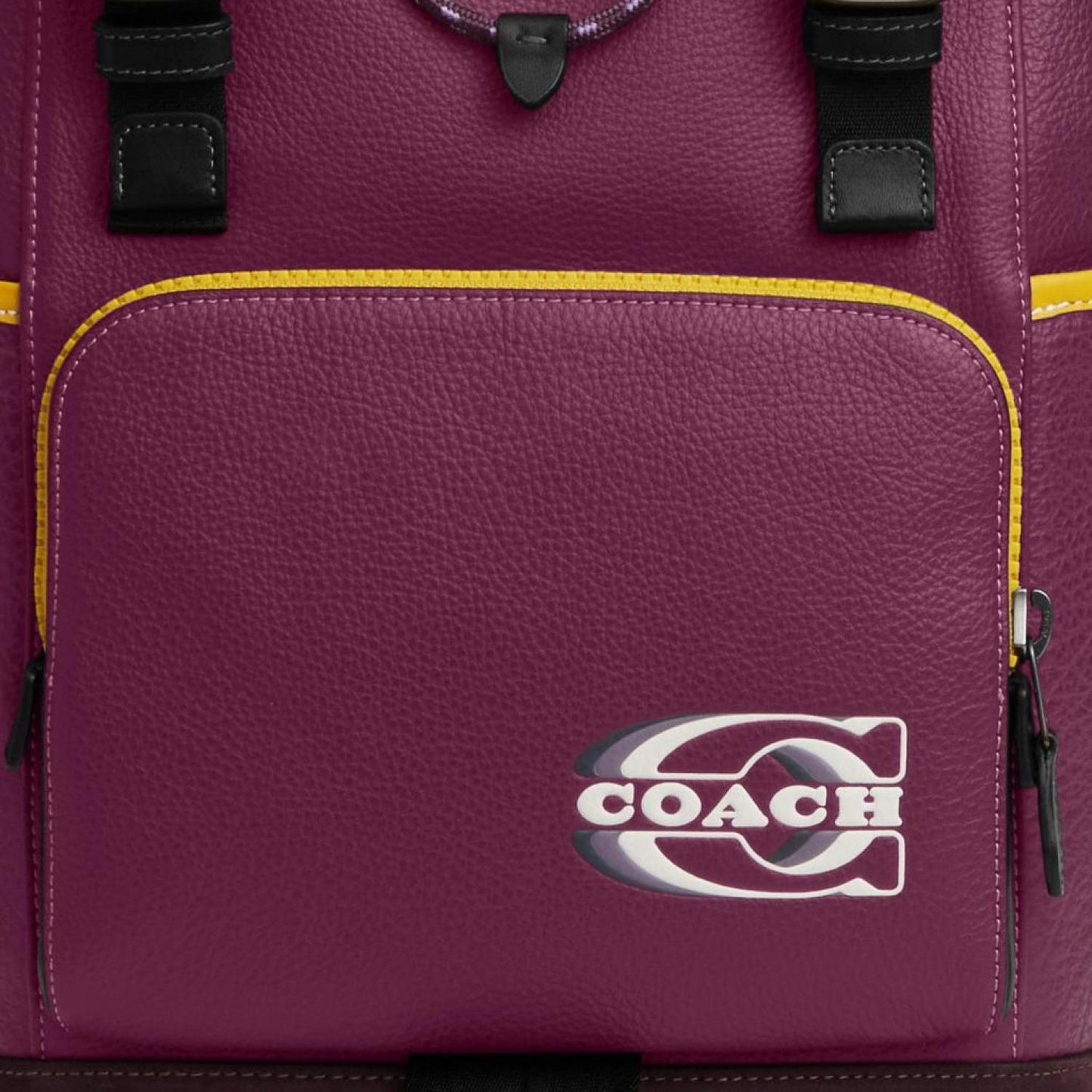 Coach Outlet Track Backpack In Colorblock With Coach Stamp