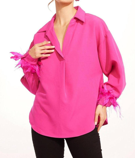 Dolvan Top In Fuchsia