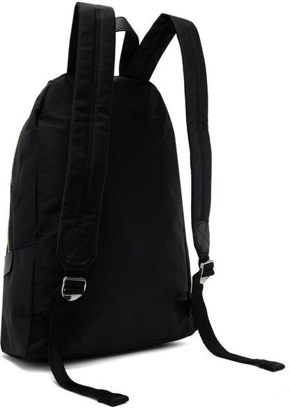 Black 'The Biker Nylon Large' Backpack