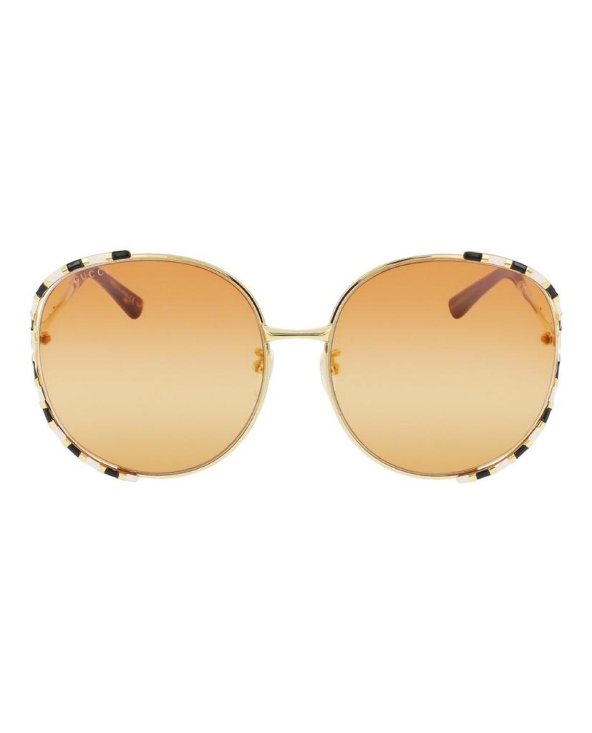 Round-Frame Metal Sunglasses