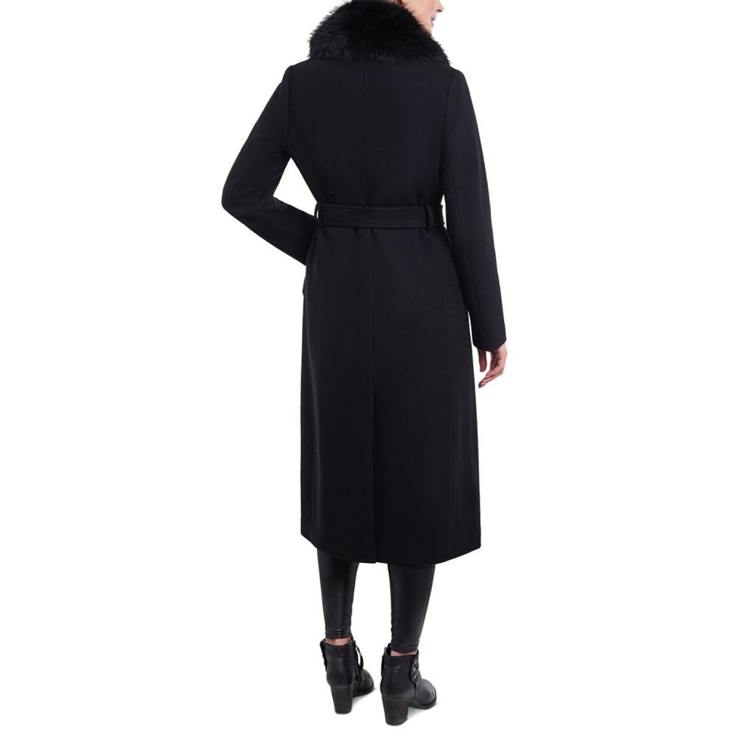 Women's Wool Blend Belted Coat