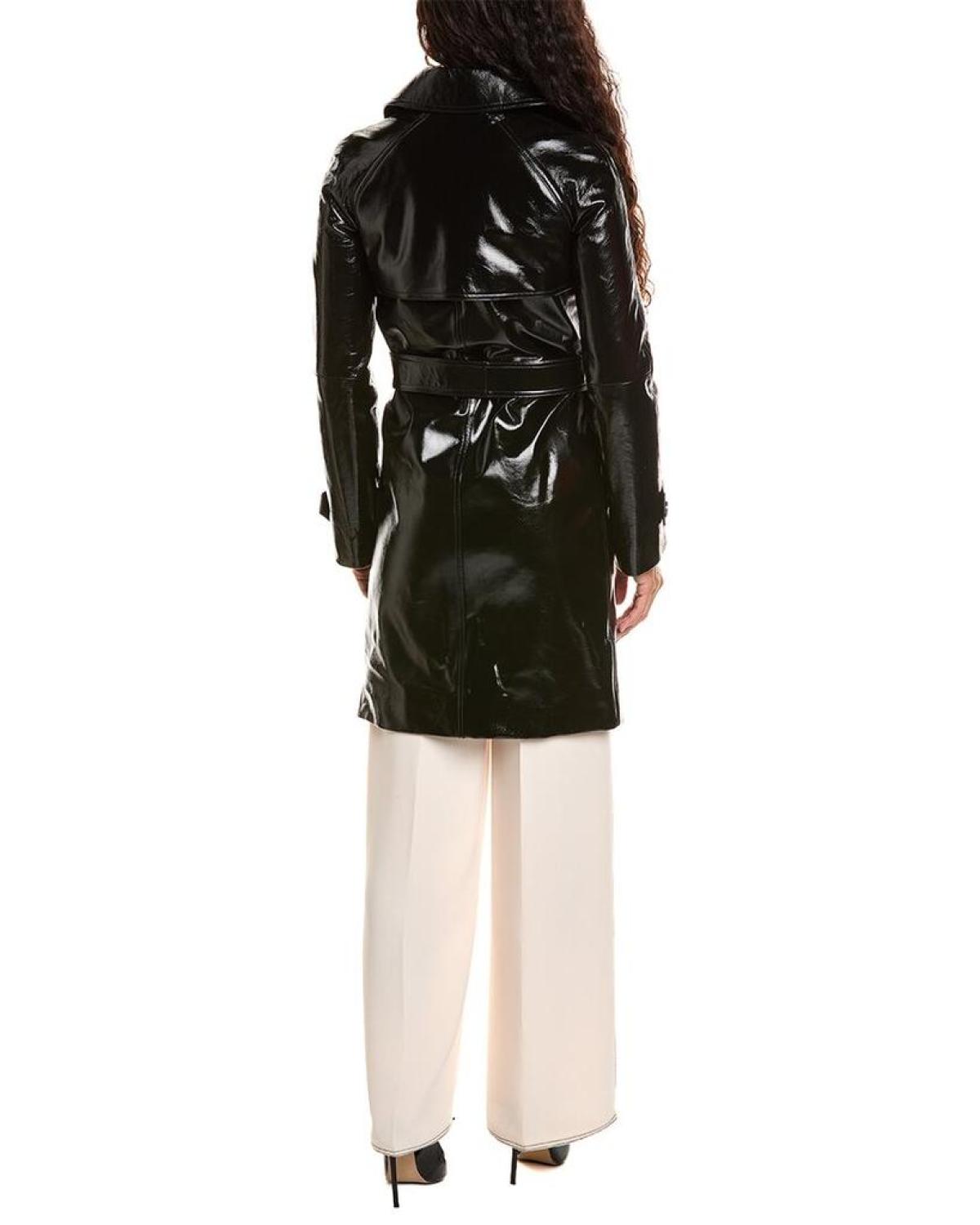 Michael kors leather trench hotsell