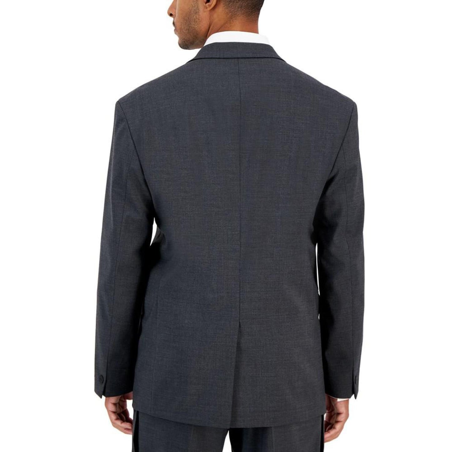 Men's Regular-Fit Dark Grey Suit Jacket