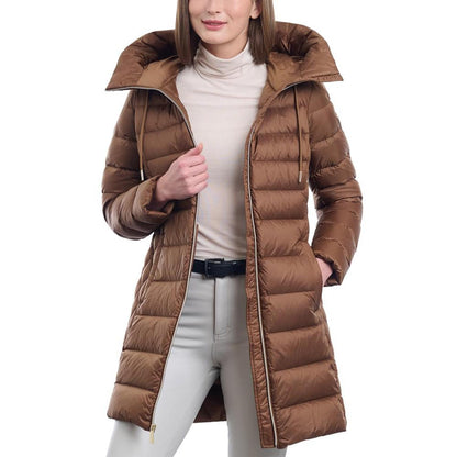 Women's Petite Hooded Down Packable Puffer Coat, Created for Macy's