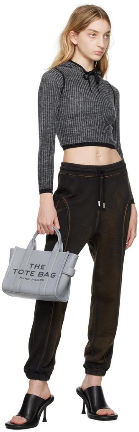 Gray 'The Leather Small' Tote