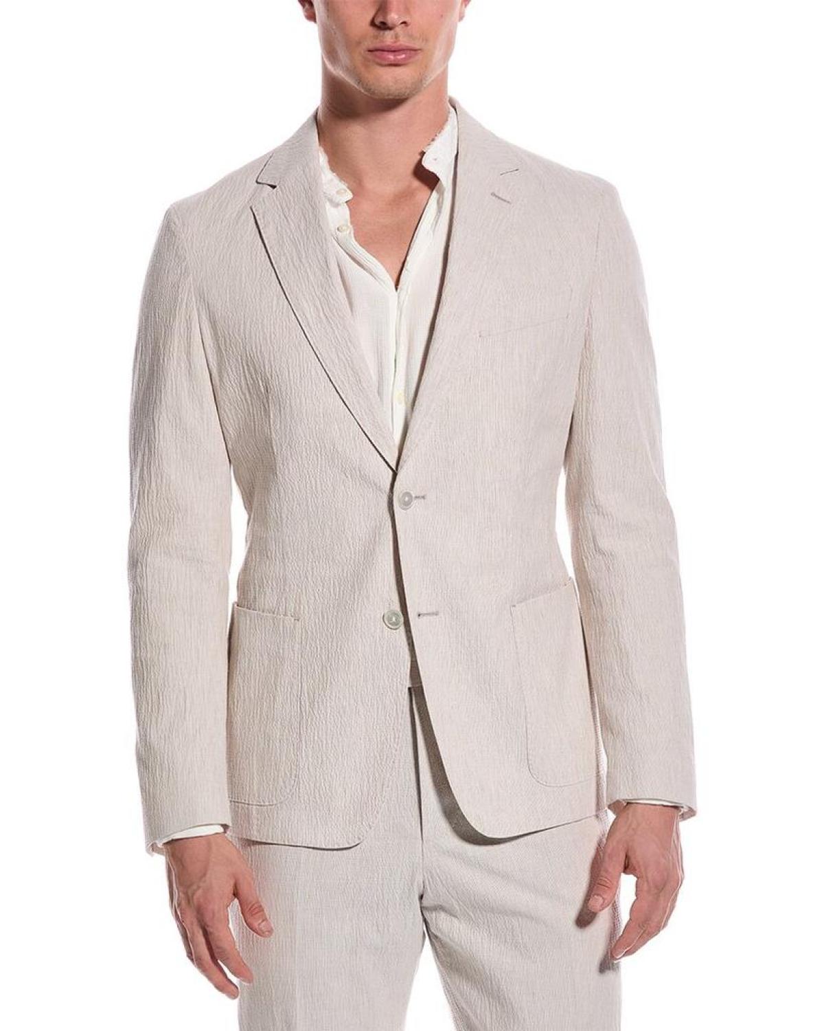 BOSS Hugo Boss 2pc C Hanry Slim Fit Linen Blend Suit