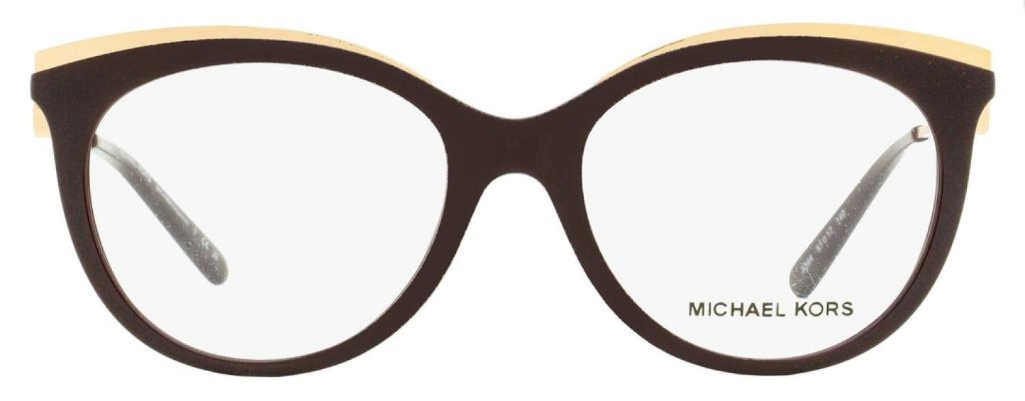 Michael Kors Women's Ajaccio Eyeglasses MK4089U 3344 Cordovan 51mm