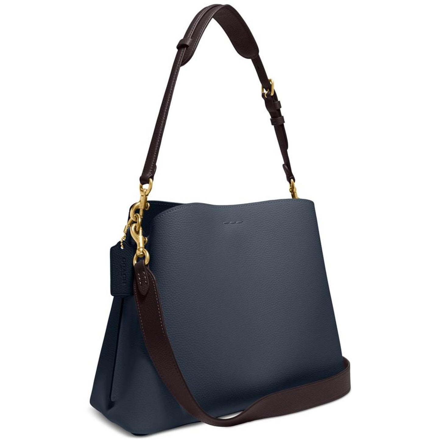 Pebble Leather Willow Shoulder Bag with Convertible Straps