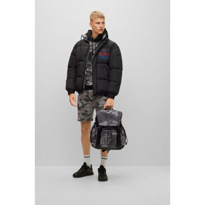 BOSS & NBA reversible puffer jacket in oversize-fit