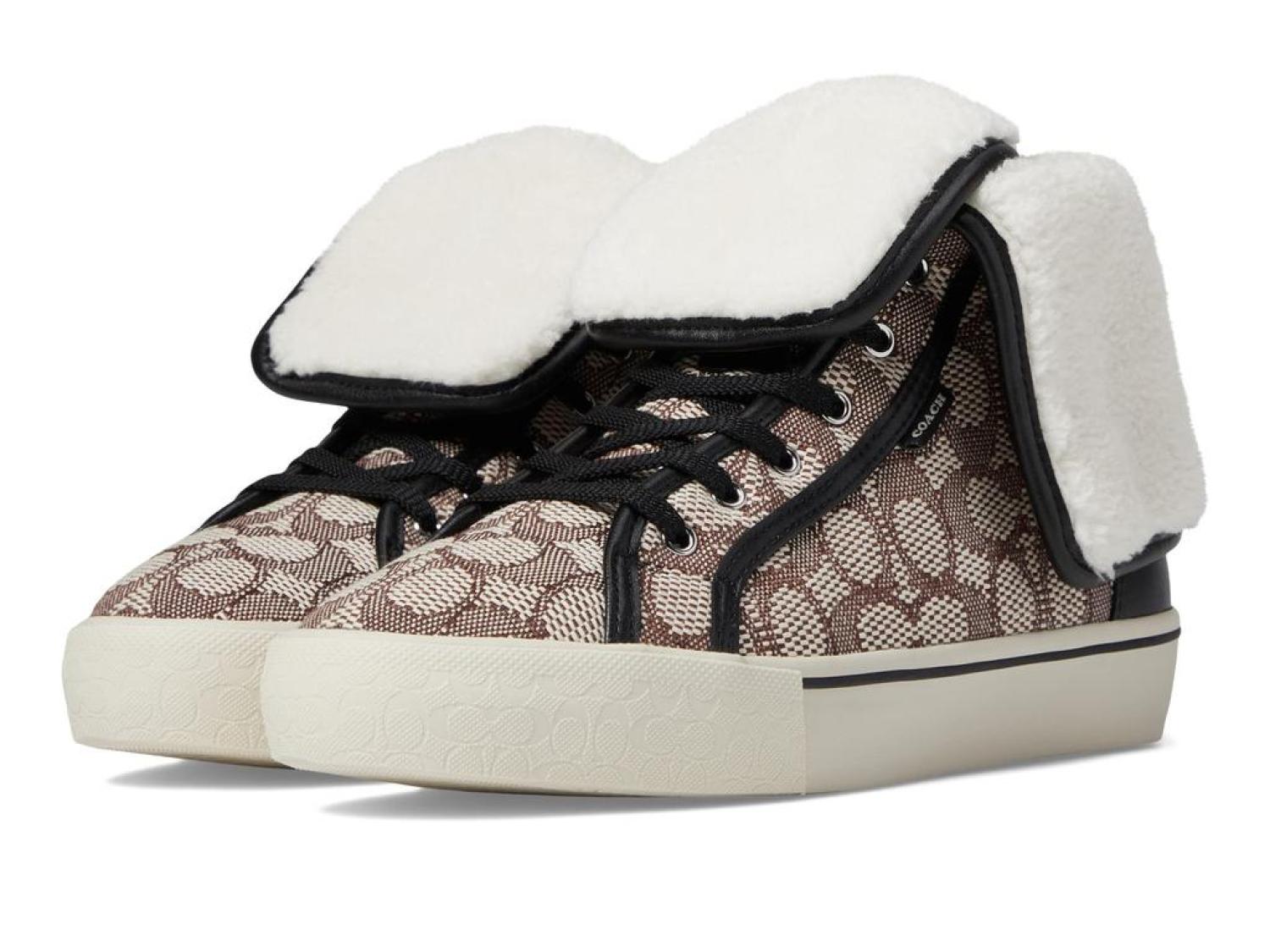 Citysole Textured Jacquard Fold-Over High-Top Platform