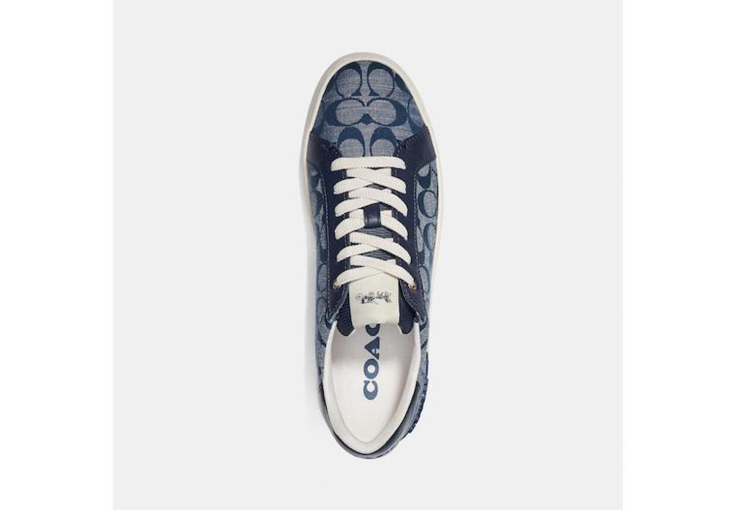 Coach Outlet Clip Low Top Sneaker In Signature Chambray