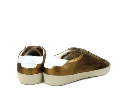 Saint Laurent Men's  Metallic Leather SL06 Sneakers