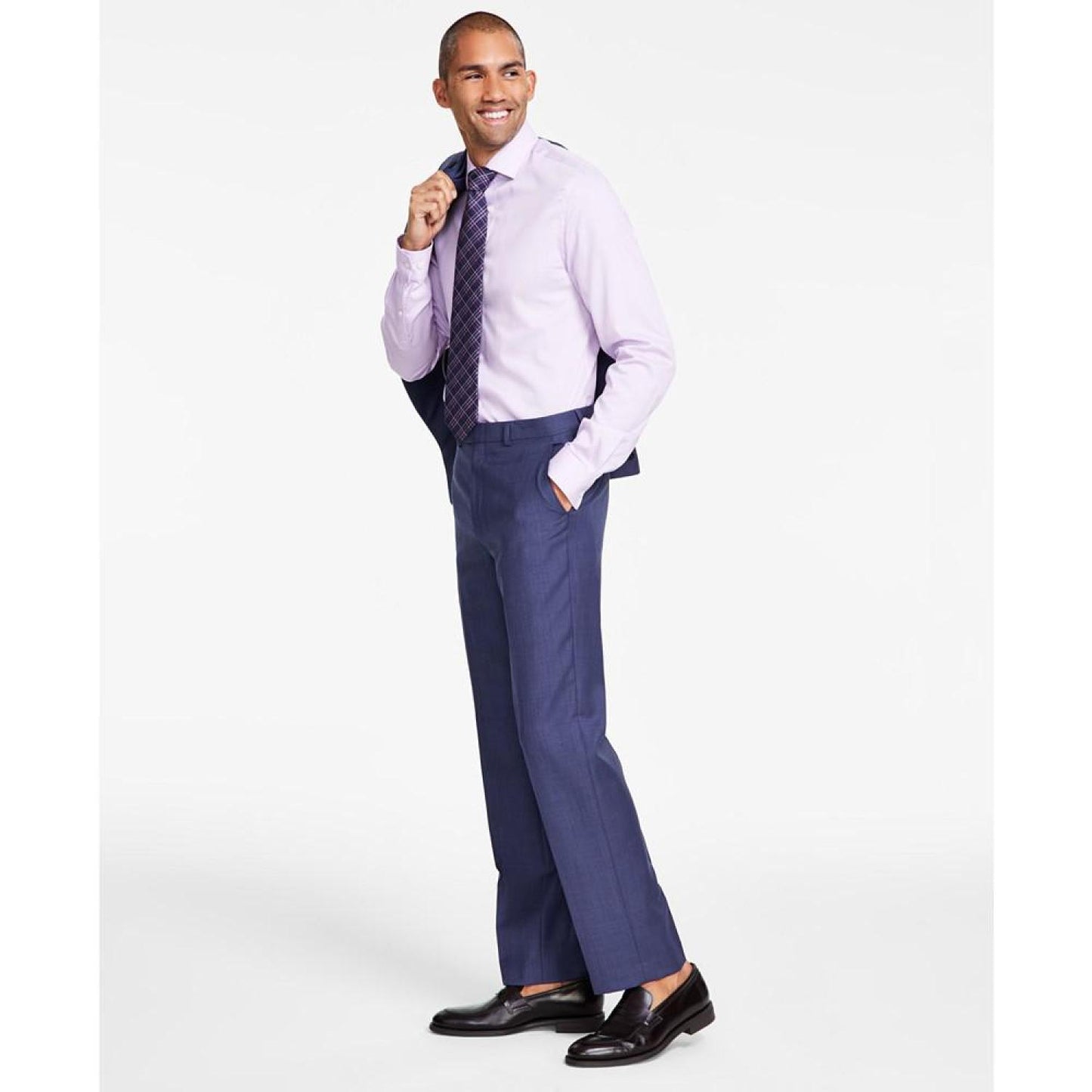 Men's Classic-Fit Wool Stretch Pants