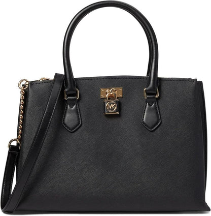 Michael Kors Ruby Medium Satchel Black One Size