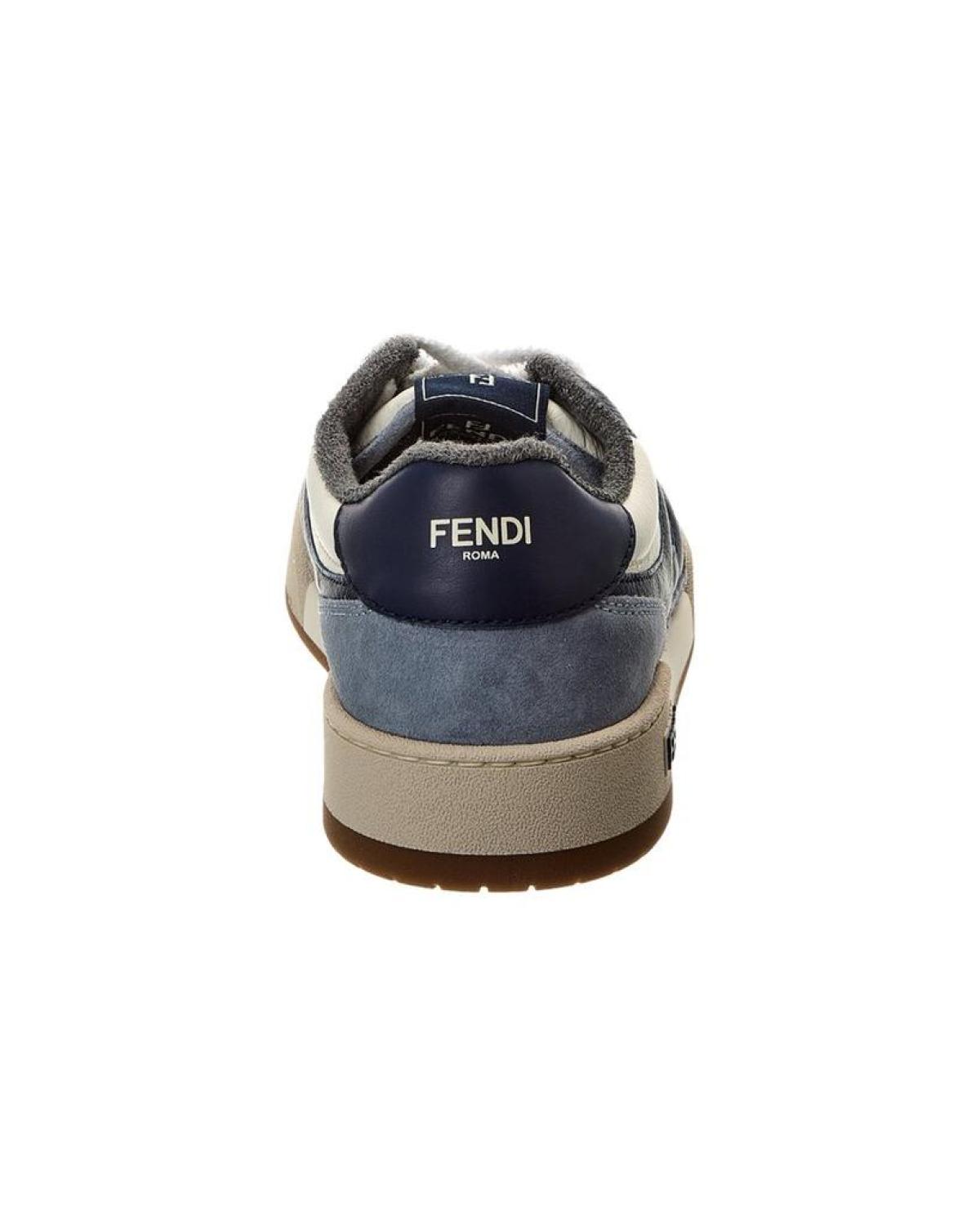 FENDI Match Suede & Leather Sneaker