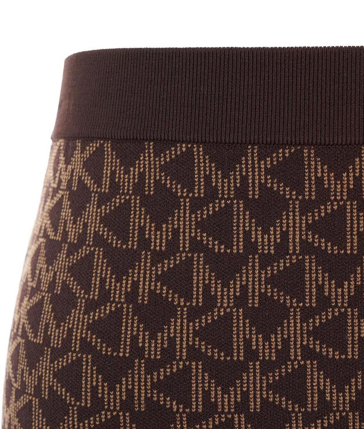 Michael Michael Kors Monogram Printed Pencil Skirt